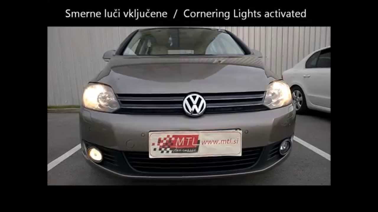 VW Golf 6 Plus MY2012 - Cornering Lights activation - vključitev delovanja meglenk za osvetljevanje