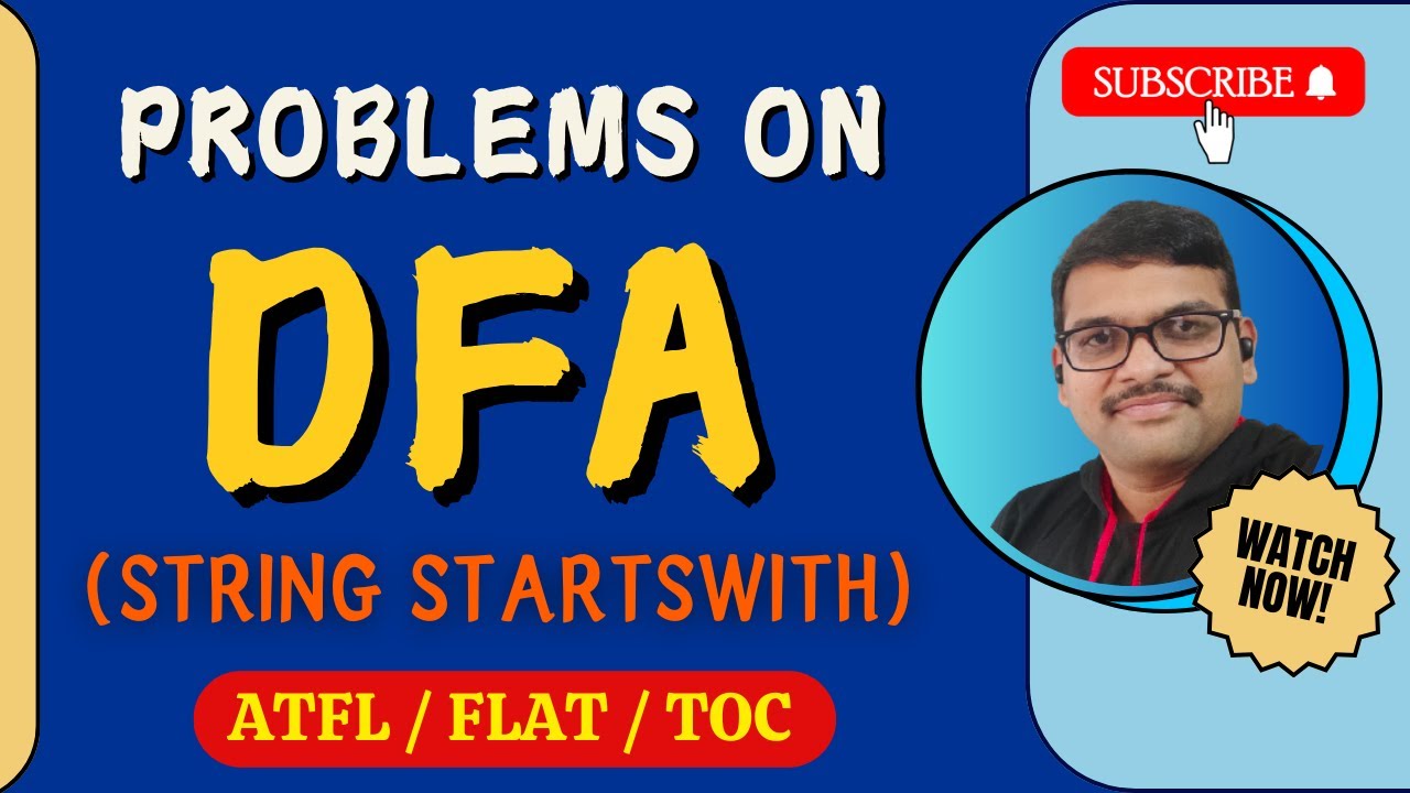 05-DETERMINISTIC FINITE AUTOMATA (DFA) EXAMPLE - 1 (STRINGS STARTS WITH) IN AUTOMATA THEORY || TOC