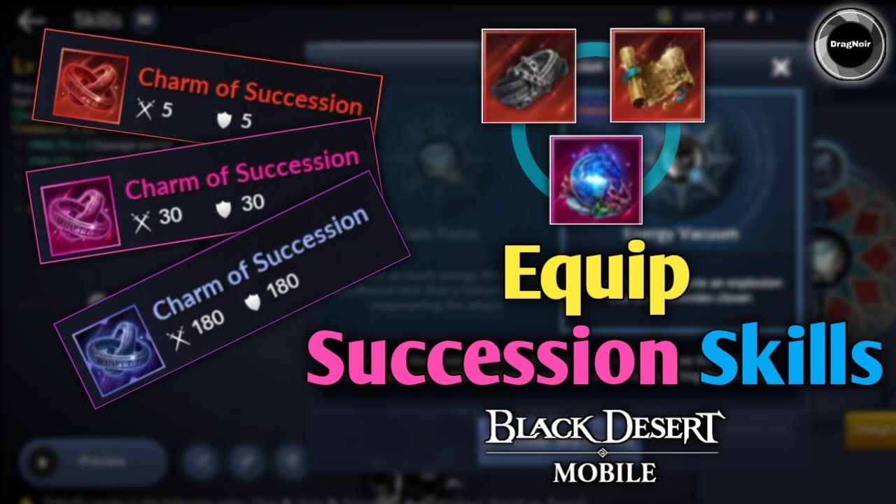 Equip Succession Skills🤹 | For all Classes👍 | Guide | Black Desert Mobile