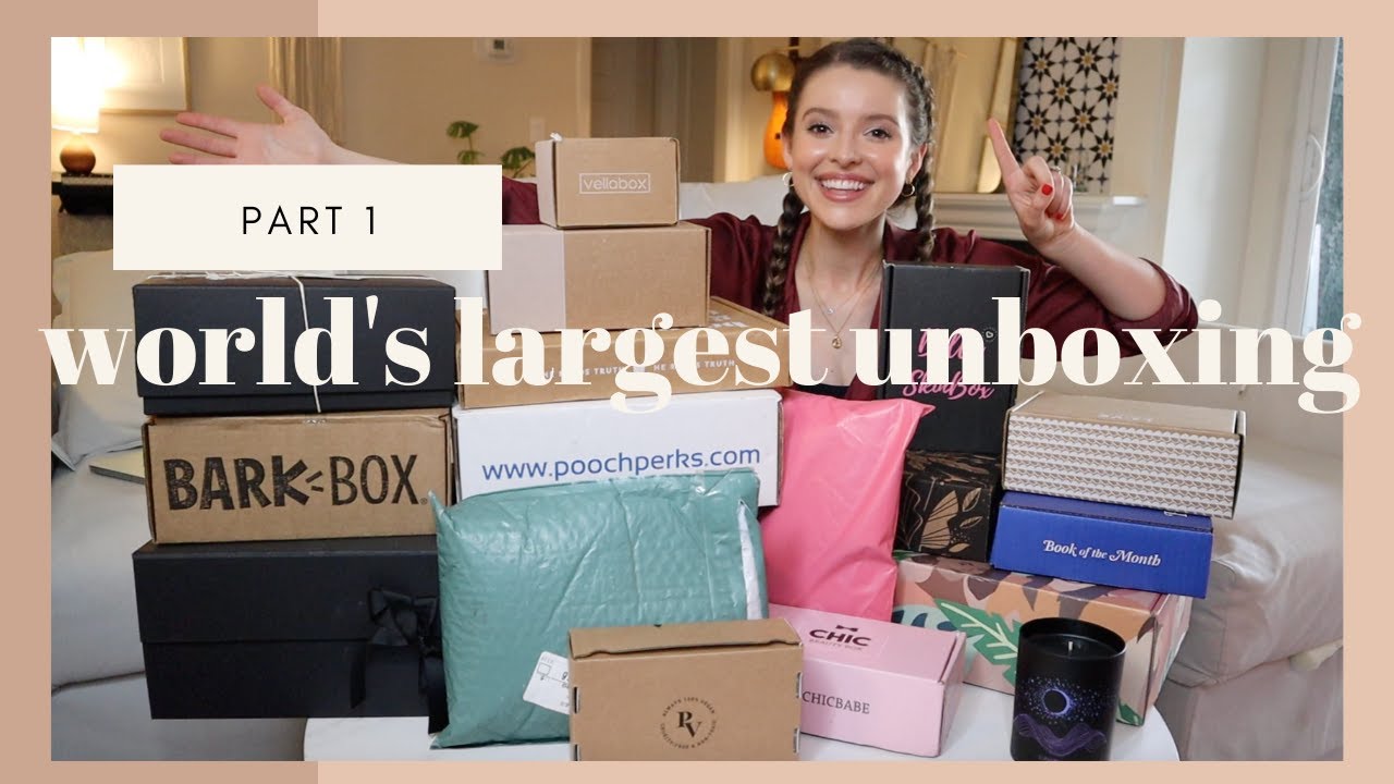 WORLD'S LARGEST SUBSCRIPTION BOX REVIEW | Unboxing & Comparing Popular Boxes | Pt 1