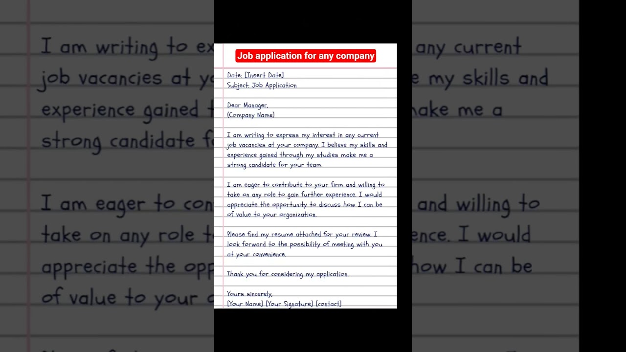 job application for any company #jobs #jobapplication