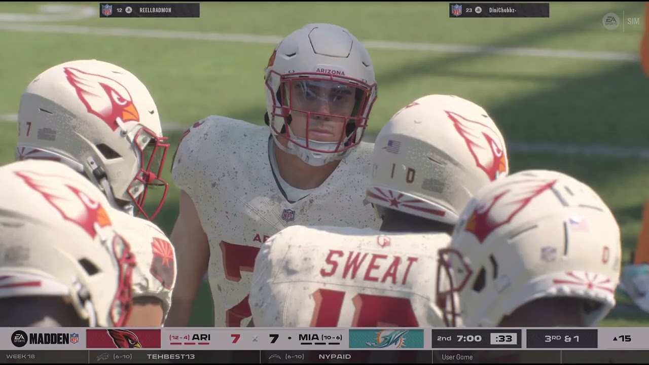 Madden NFL 26 Dolphins vs Cardinals