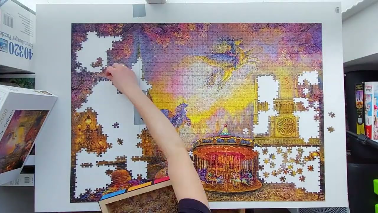 Grafika Puzzle 2000 Magical Merry Go Round (Josephine Wall) - jigsaw puzzle time-lapse