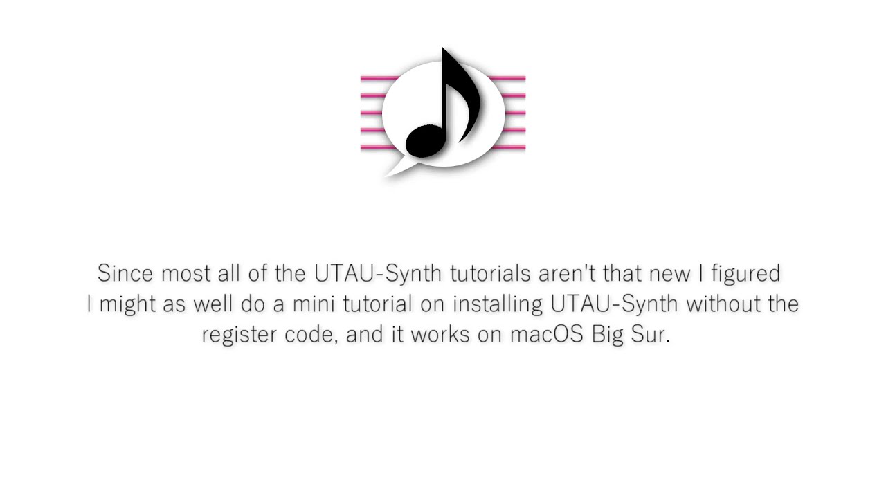 【UTAU-Synth Tutorial】How to install UTAU-Synth without the registration code!【2021】