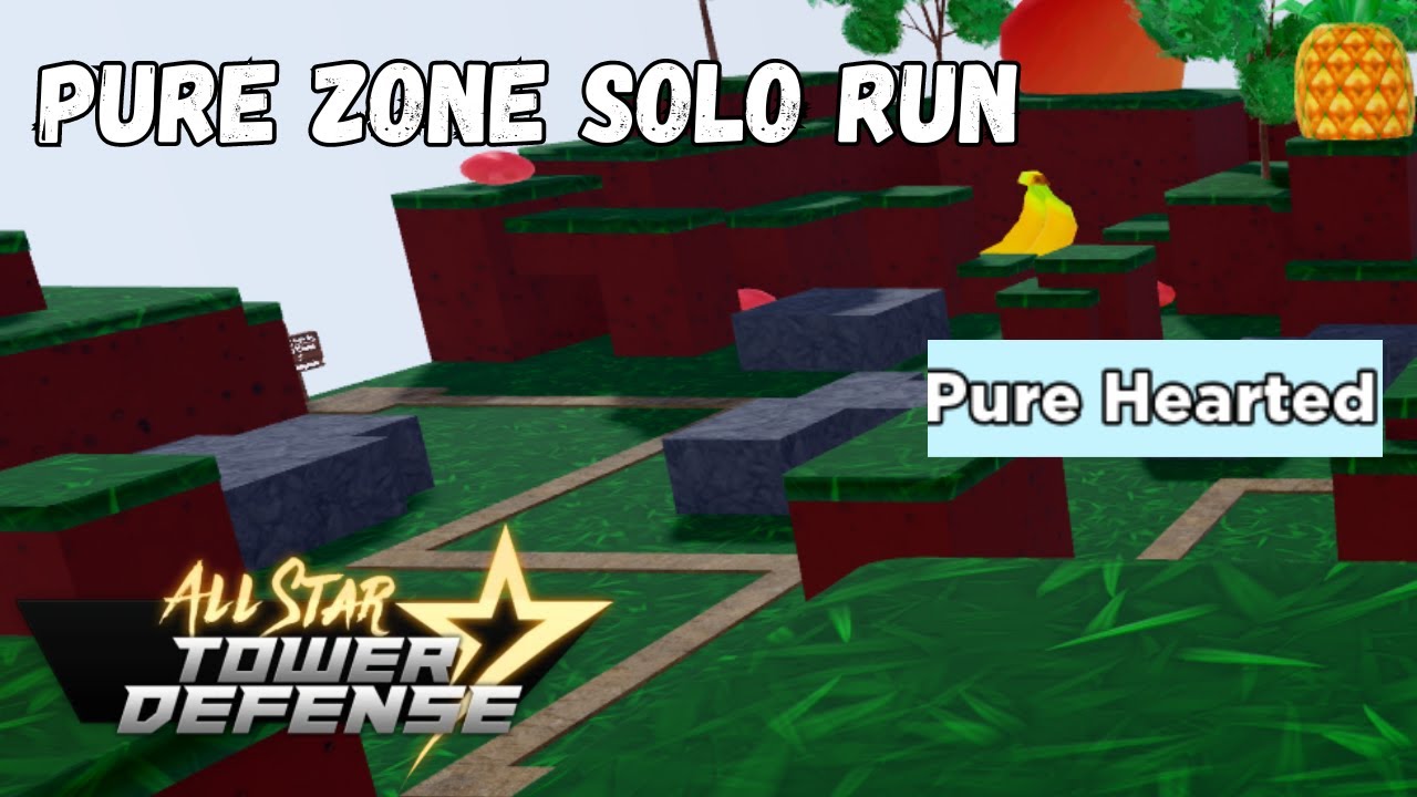 Прохождение Pure Zone в одиночку (ТОЛЬКО С ЧИСТЫМ СЕРДЦЕМ!) (All Star Tower Defense ASTD Roblox)