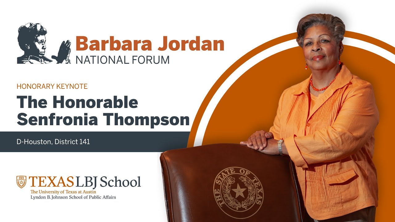 Texas Rep. Senfronia Thompson: 29th Annual Barbara Jordan National Forum Honorary Keynote