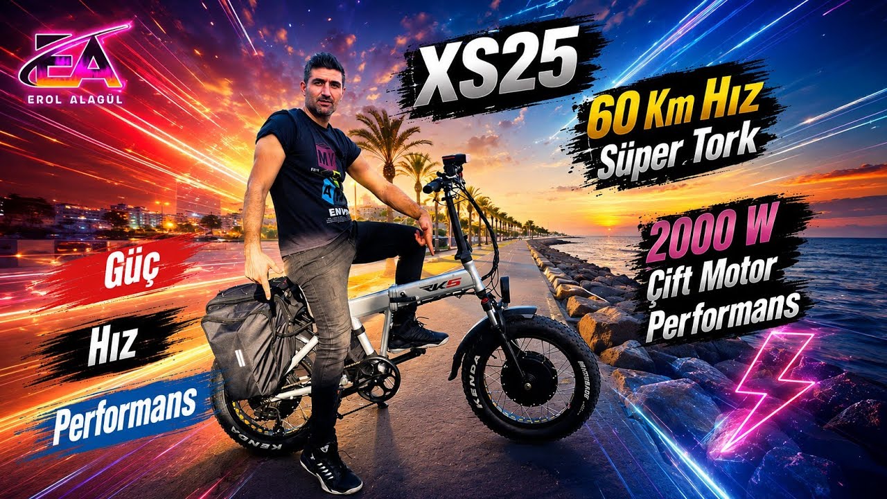 Rks Xs25 2000 w Elektrikli Bisiklet süper Hız ve Performans Sürüşü #ebike #kit #rs3 #rd5 #bim #arora