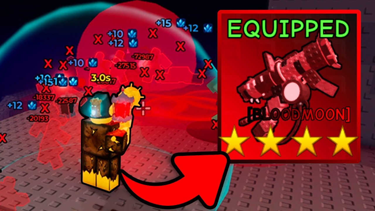 MAXED Bloodblaster Does Almost 80,000 DMG in ONE Hit! Survive Zombie Arena