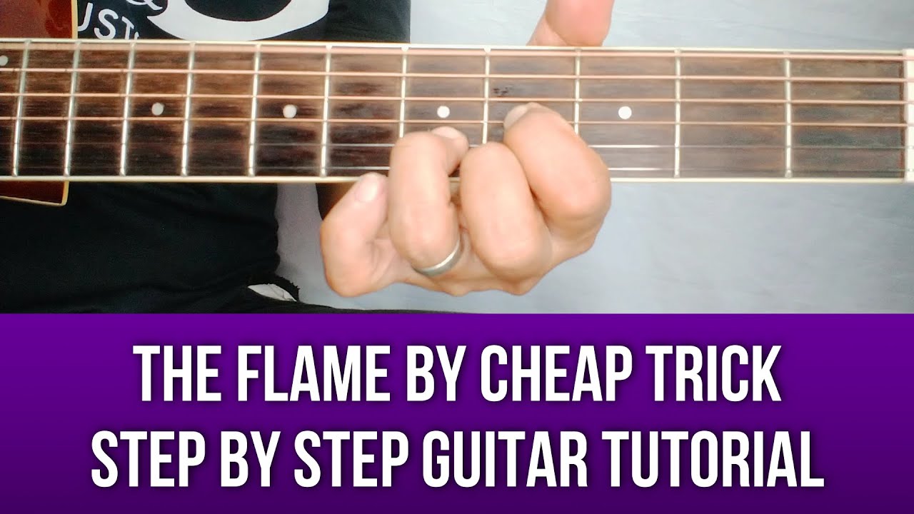 THE FLAME BY CHEAP TRICK STEP BY STEP GUITAR TUTORIAL BY PARENG MIKE