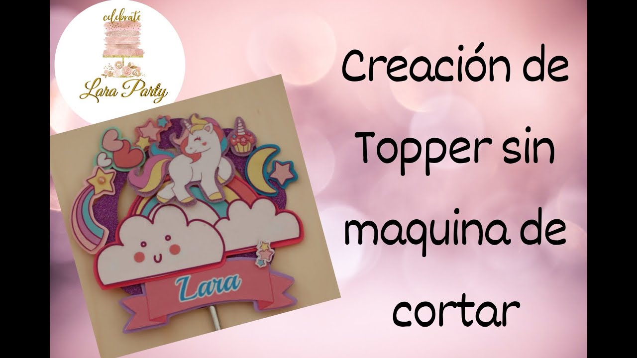 Cómo hacer un topper sin máquina de cortar