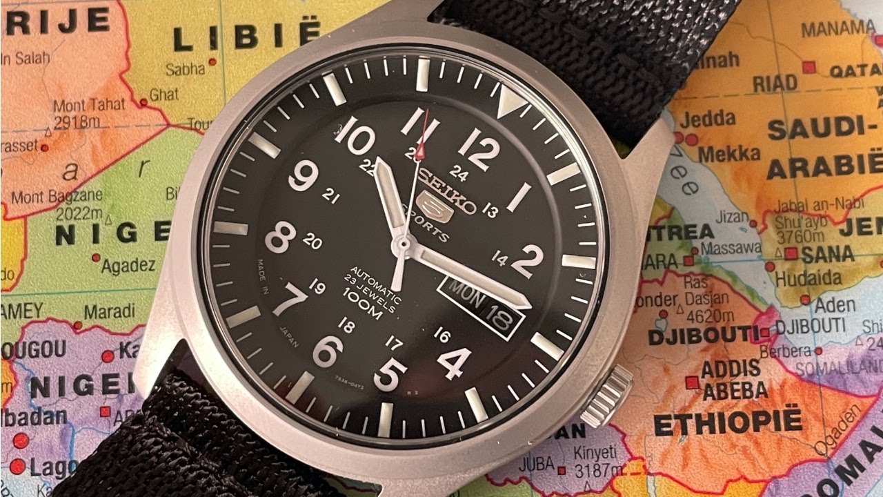 Seiko 5 Sports SNZG15J1 Affordable Japanese Automatic Field Watch (Unboxing In 4K)