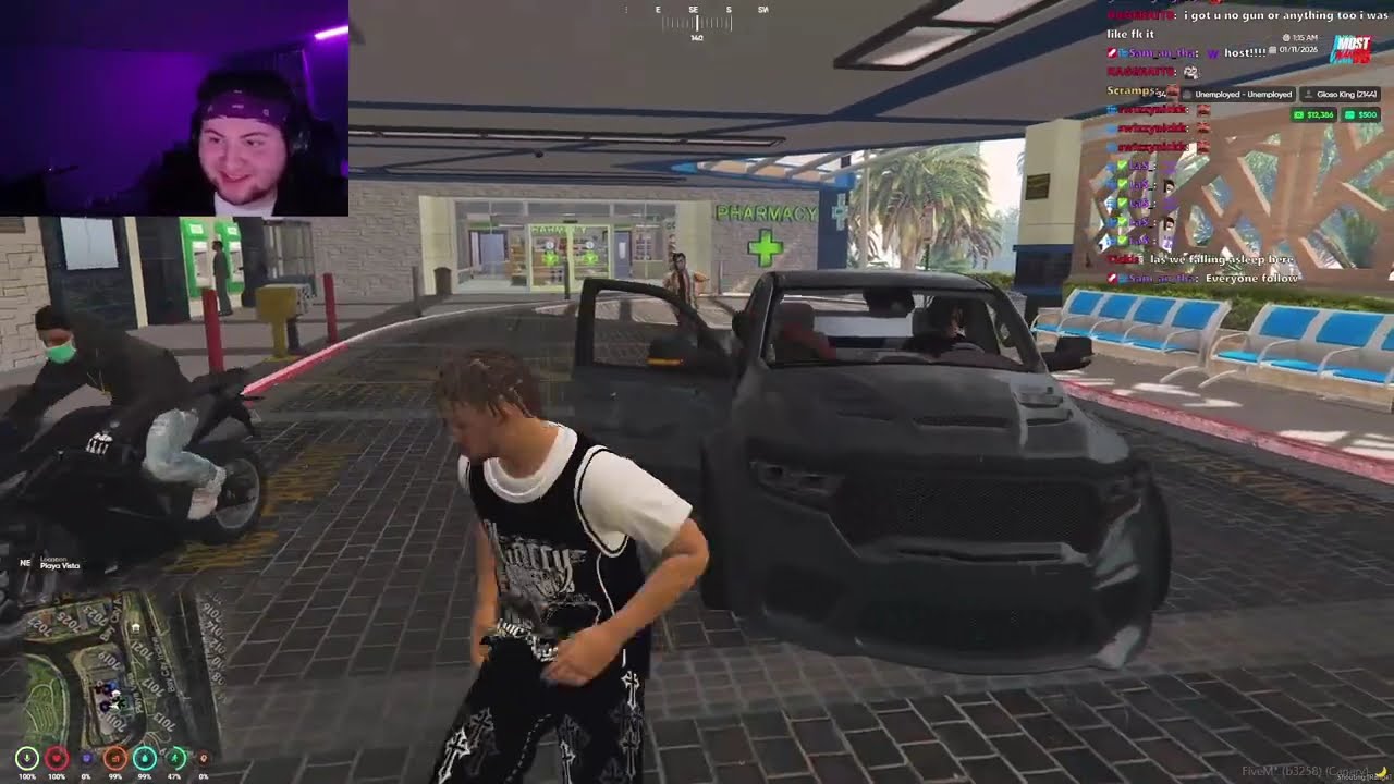 Gio Shoots up The Pd Twice in 10 Minutes To Get Him and Ricky Banned on Random Server
