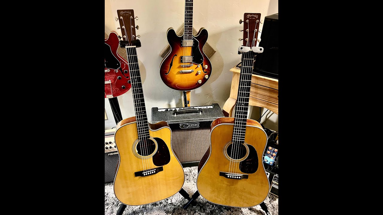 1937 Martin D28 Authentic Aged VTS Versus HDC-28 Cutaway