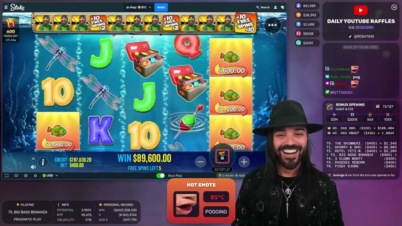 ROSHTEIN   Big Bass Bonanza's best win so far !