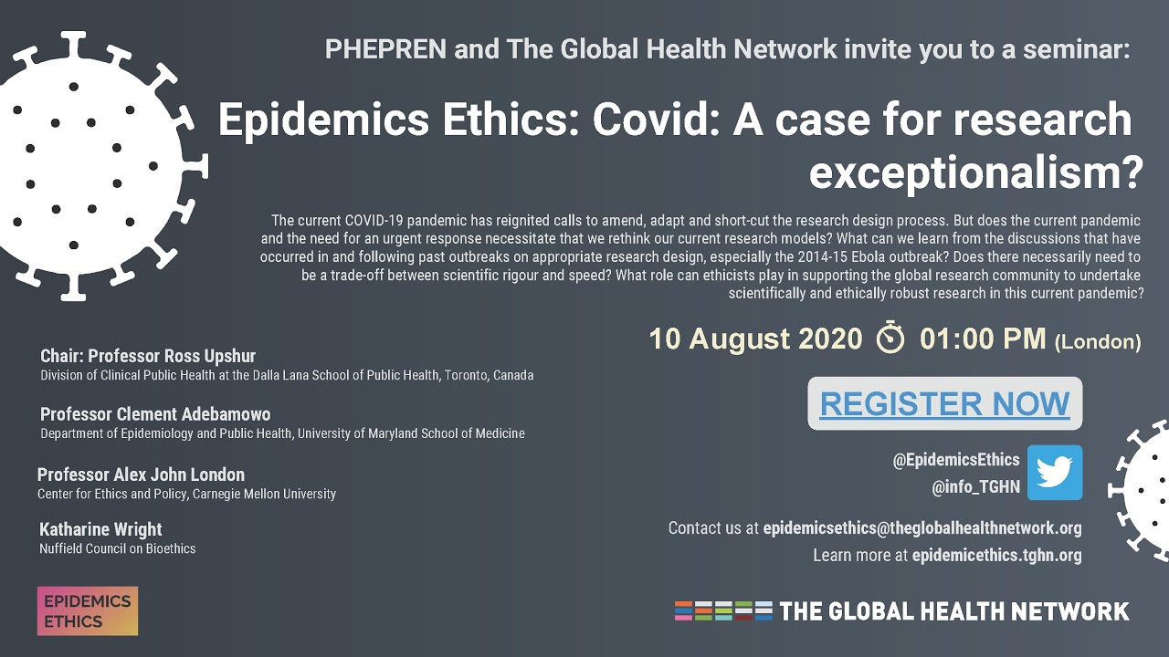 Epidemic Ethics: Covid: A case for research exceptionalism?