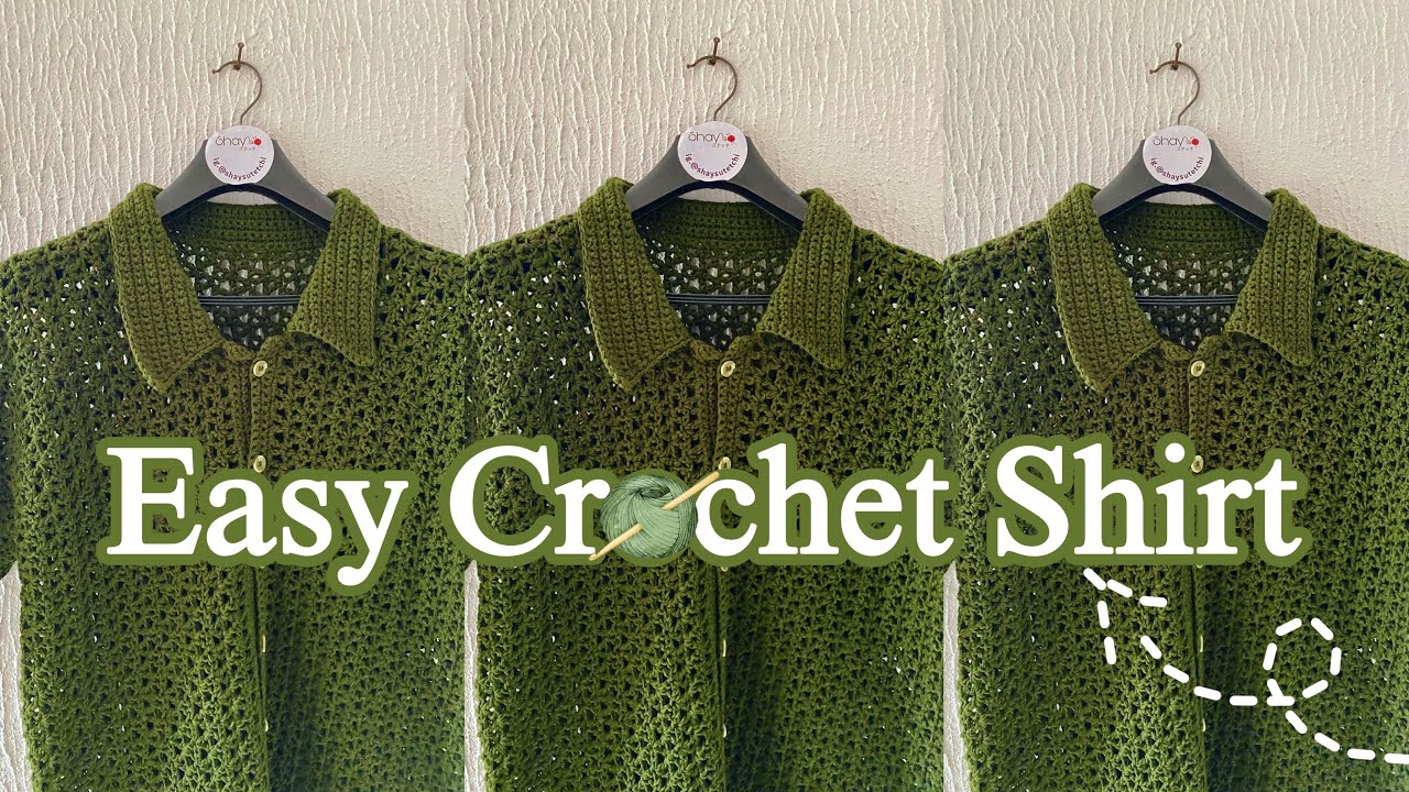How to crochet a V stitch shirt