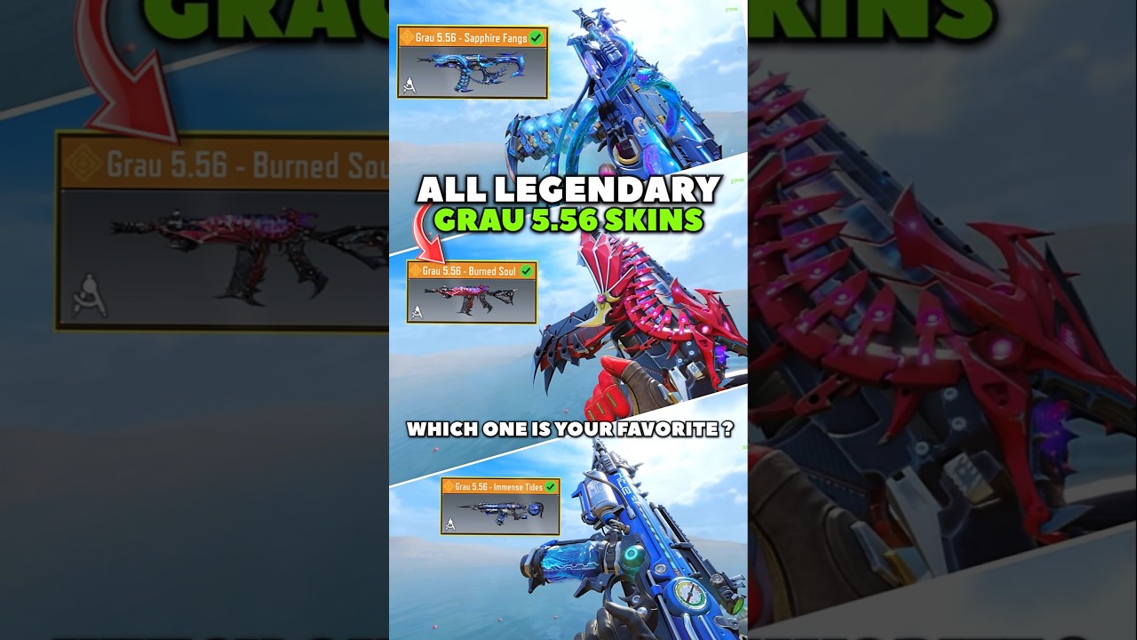 All Legendary Grau skins in CODM