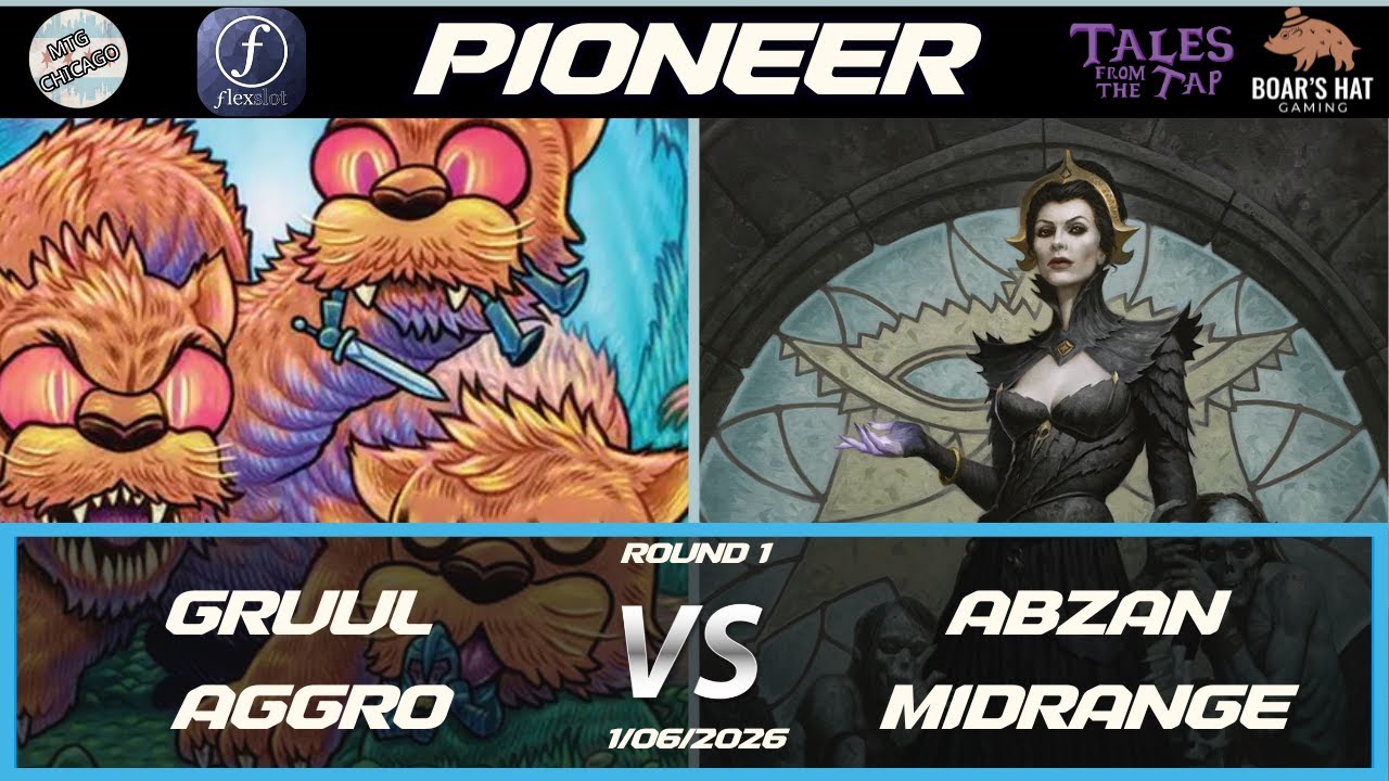 Груул Агро против Абзан Мидрейндж [MTG Pioneer, 1 раунд]