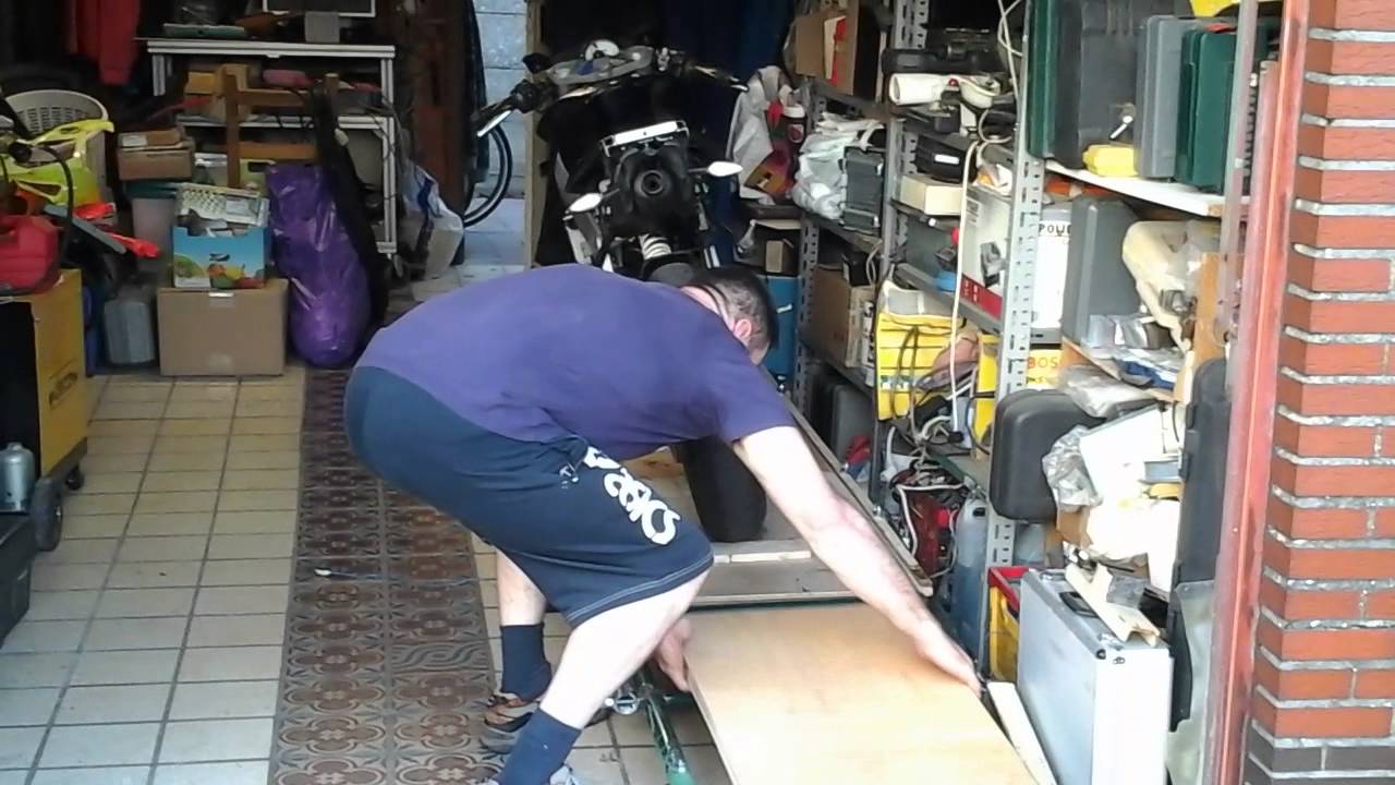 Demo zelfbouw hefbrug moto derbi gpr