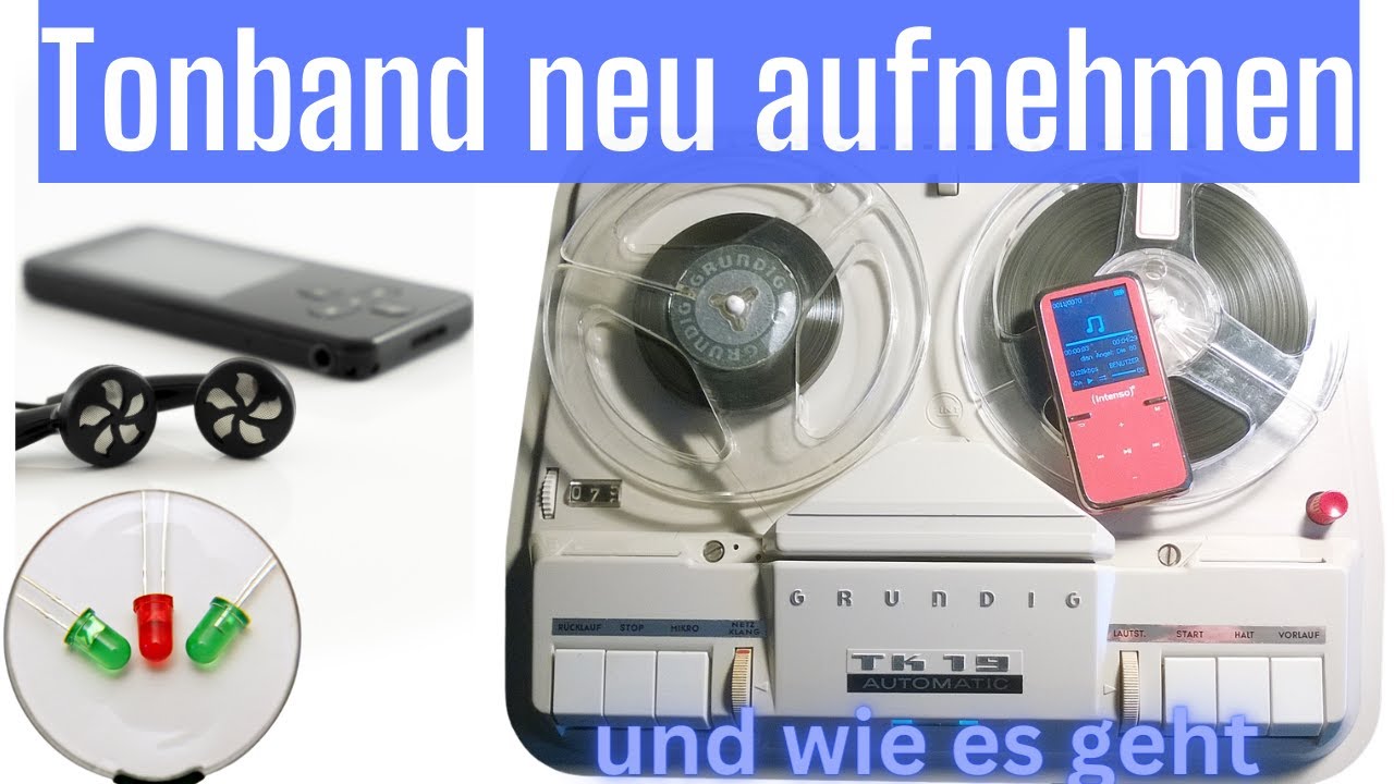 Wie kann man ein Tonband neu aufnehmen? So funktioniert es.