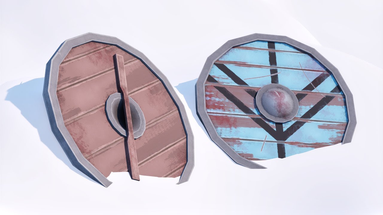 Creating a Viking Shield in Blender [Timelapse]