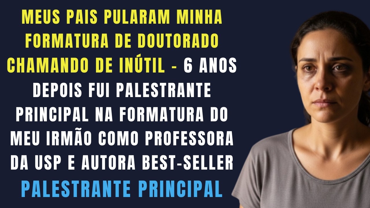 Meus Pais Pularam Minha Formatura De Doutorado 'Inútil' — Eu Fui Palestrante Principal Na Cerimôn