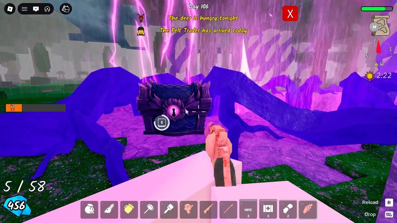 100 Days HARD MODE in 99 Nights In The Forest ROBLOX