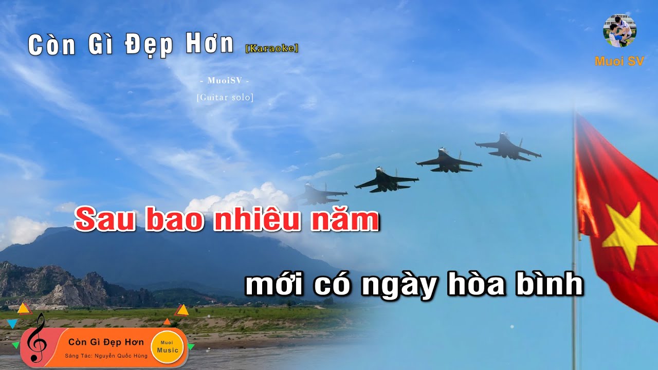 CÒN GÌ ĐẸP HƠN - NGUYỄN HÙNG, MƯA ĐỎ OST (Guitar beat solo karaoke), Muoi Music | Muối SV