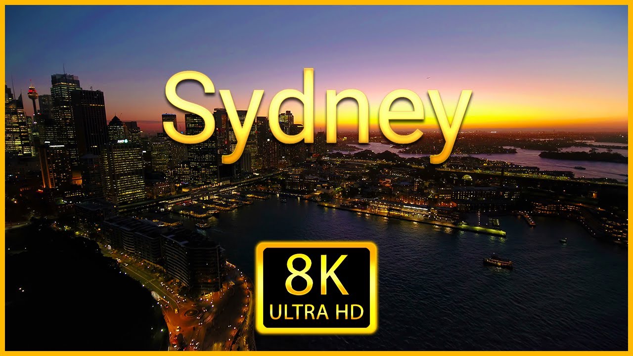 Сидней 8K ULTRA HD - Живописное расслабляющее видео с дрона с успокаивающей фортепианной музыкой