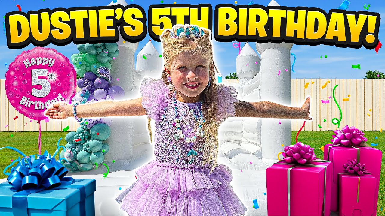 DUSTIE&rsquo;S AMAZING 5TH BIRTHDAY! BEST BIRTHDAY EVER! 🎂🎂
