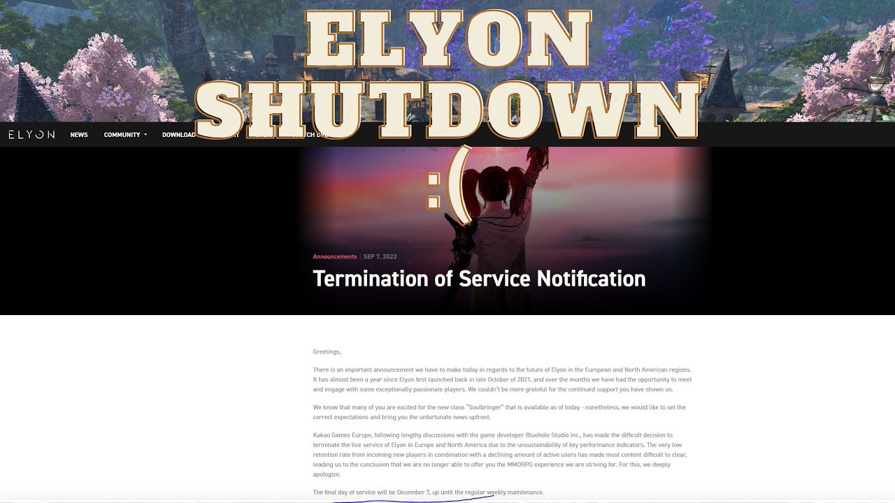 Elyon - Goodbye - Shutdown
