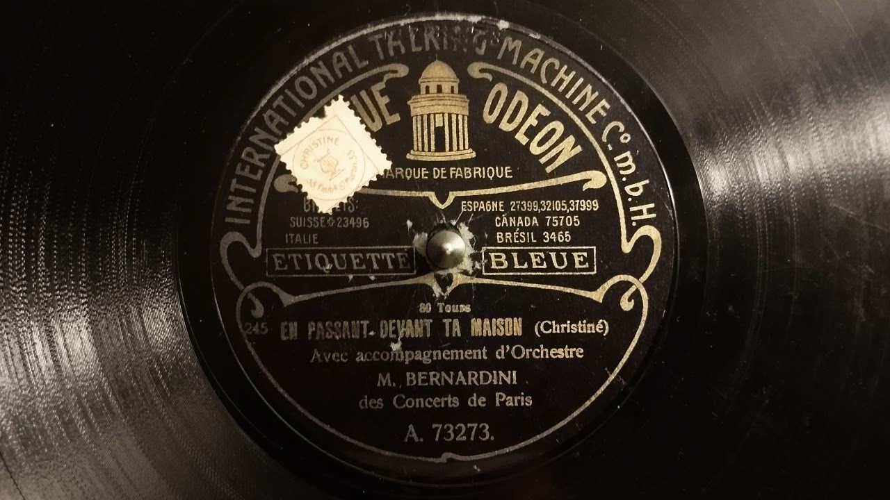 Bernardini - En passant devant ta maison - 1909
