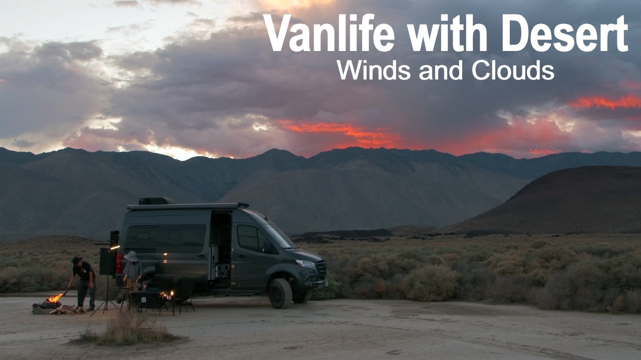 Vanlife среди пустынных ветров и облаков | Спокойные моменты на природе