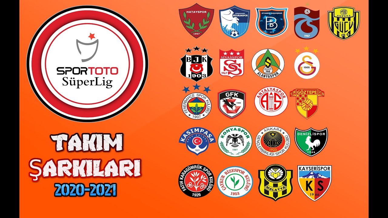 SÜPER LİG TAKIMLARININ ŞARKILARI / 2021 (21 TAKIM) /HD