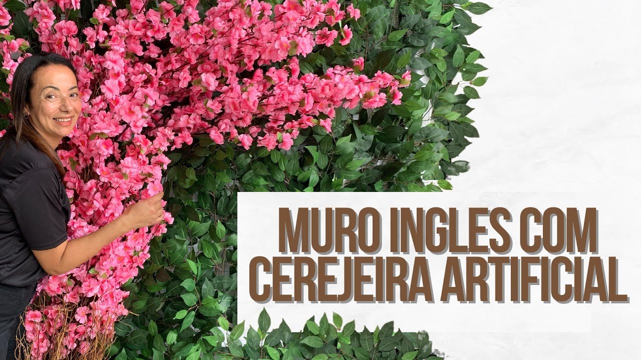Como Montar Jardim Vertical Com Arco De Cerejeira Artificial #diy #jardimvertical #cerejeiras