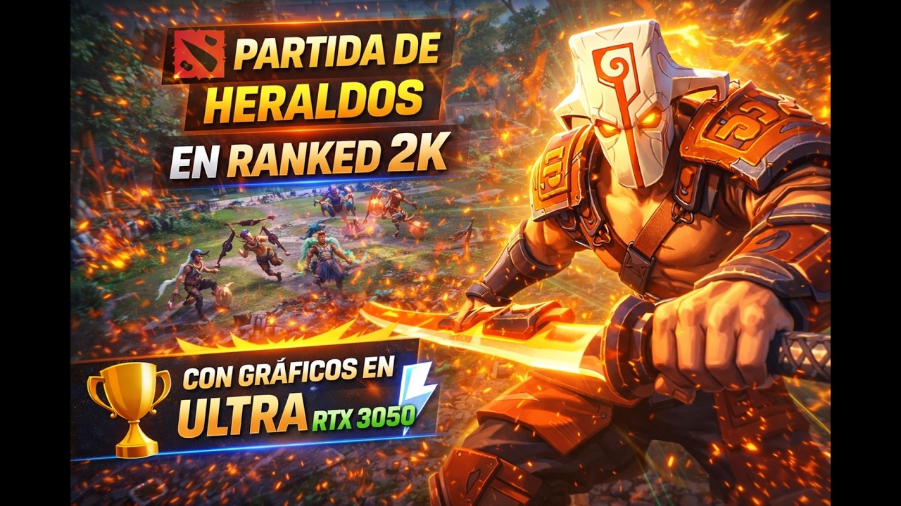 Ranked de Heraldos en 2k con graficos en ultra rtx3050 Dota 2 Gamplay