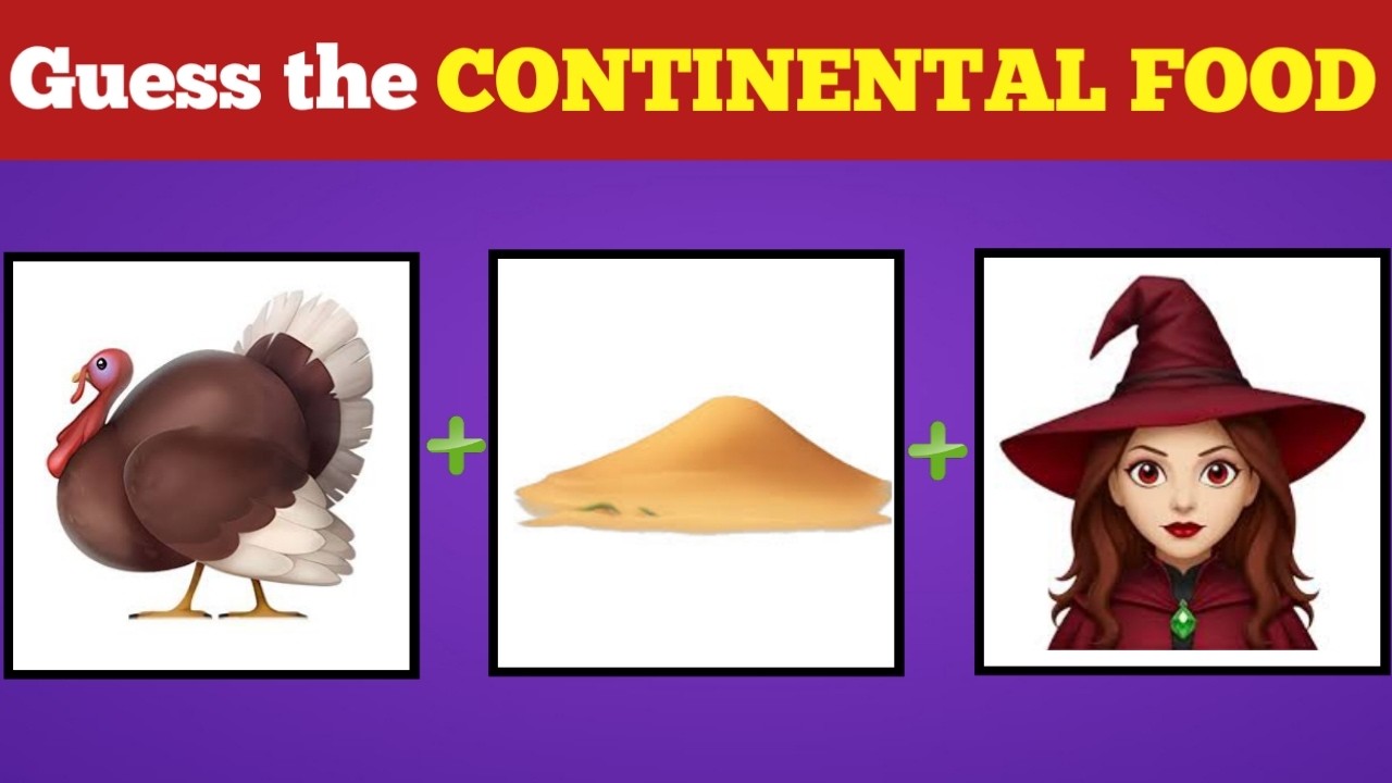 Can you guess the continental food by given emojis?|Riddle Game|Connection|bioscope