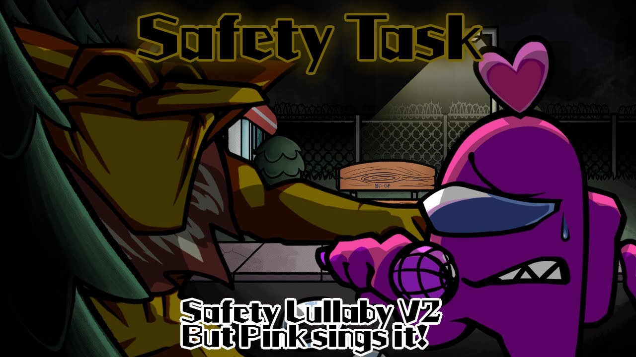 Safety Task / Safety Lullaby V2 but Pink sings it! (FNF Cover)