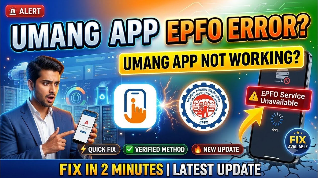 UMANG APP EPFO Service Unavailable Problem || How to fix umang app epfo service unavailable problem