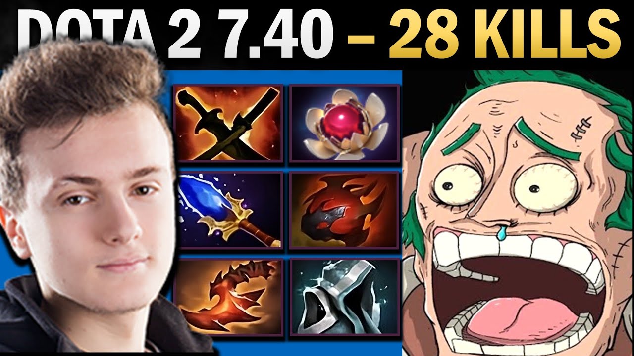 Pudge на мидлейне, 28 убийств и SNY — геймплей Dota 2.