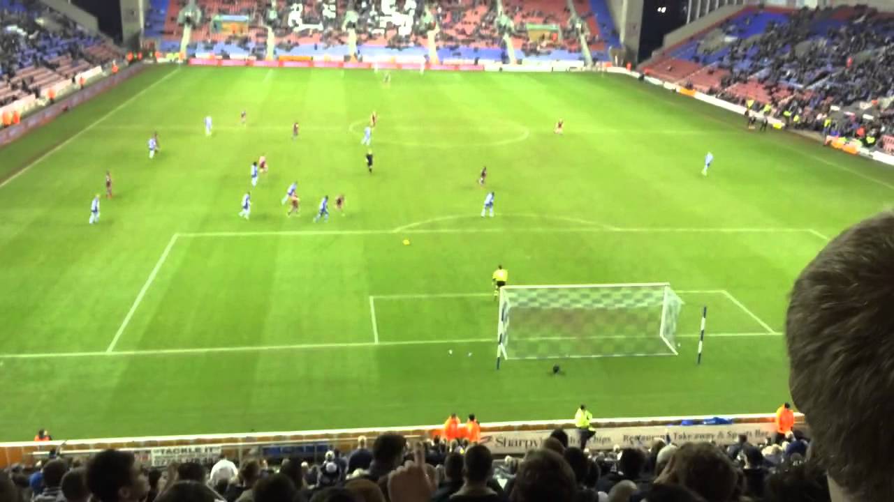 Derby county fans at Wigan FULL TIME 3-1