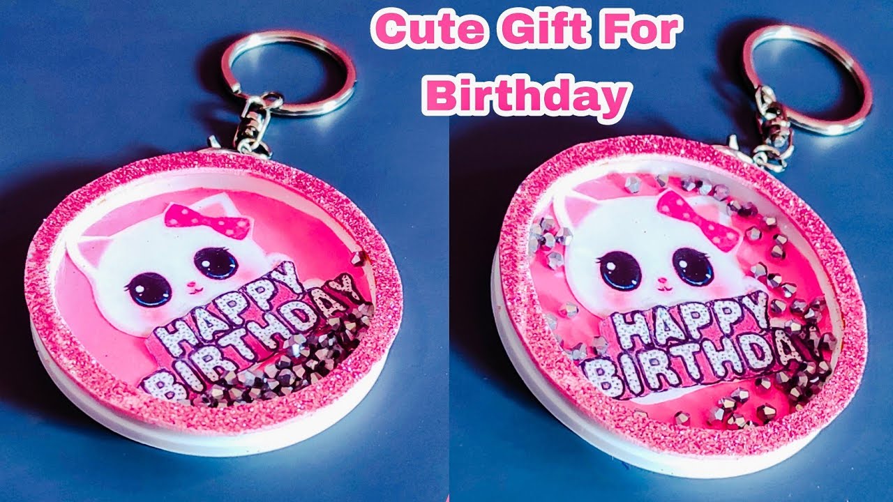 How to make shaker keychain | cute birthday gift ideas | handmade gift ideas | handmade keychain diy