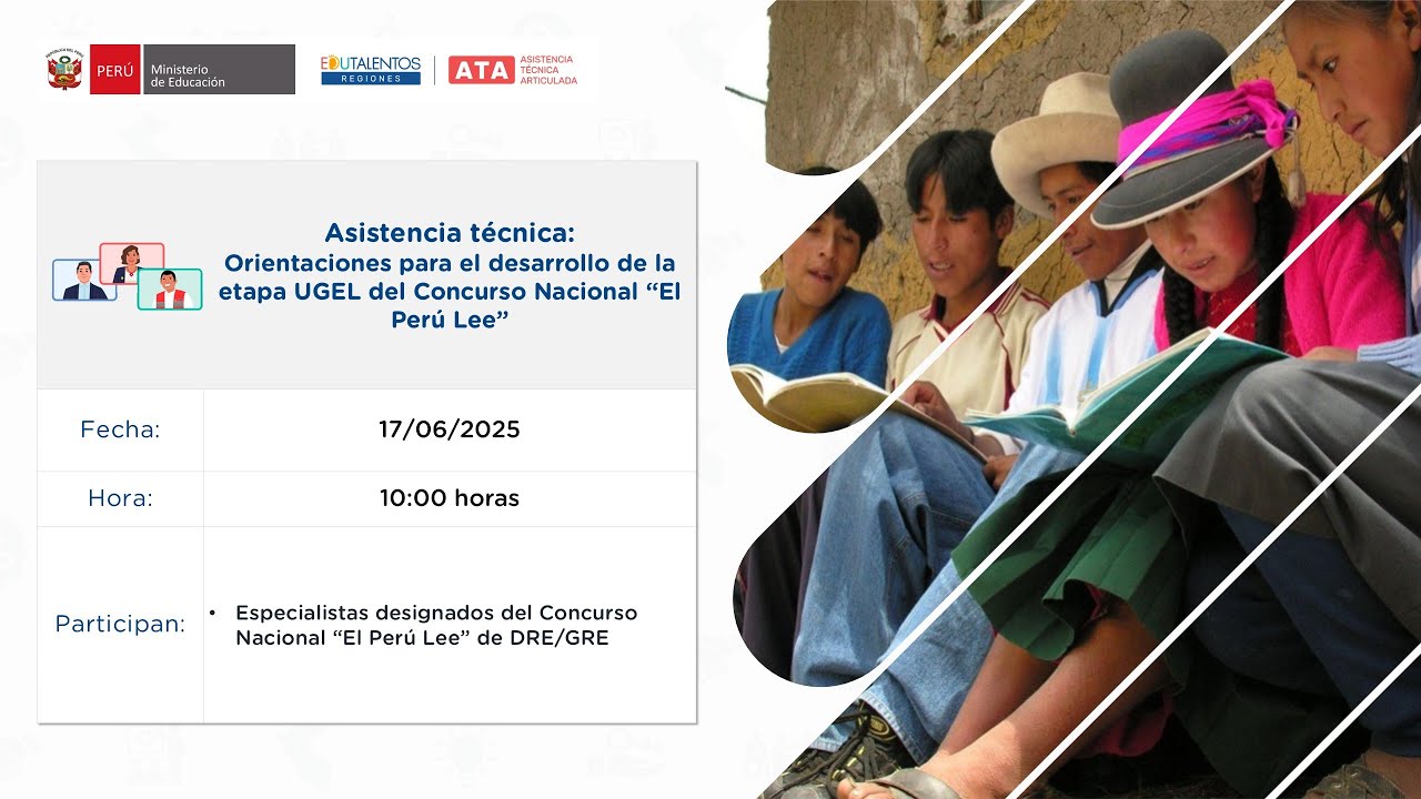 Orientaciones para el desarrollo de la etapa UGEL del Concurso Nacional “El Perú Lee”