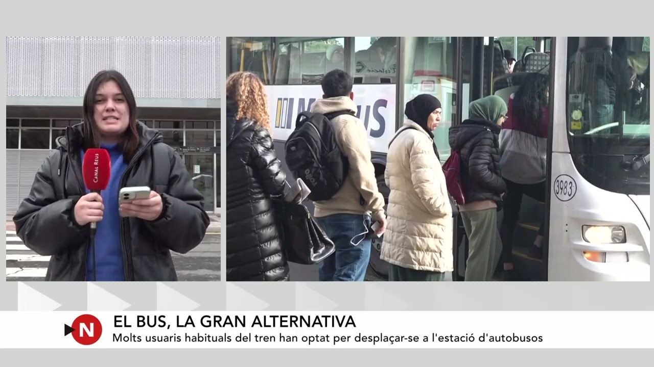 L'autobús, la gran alternativa dels usuaris davant la suspensió de Rodalies