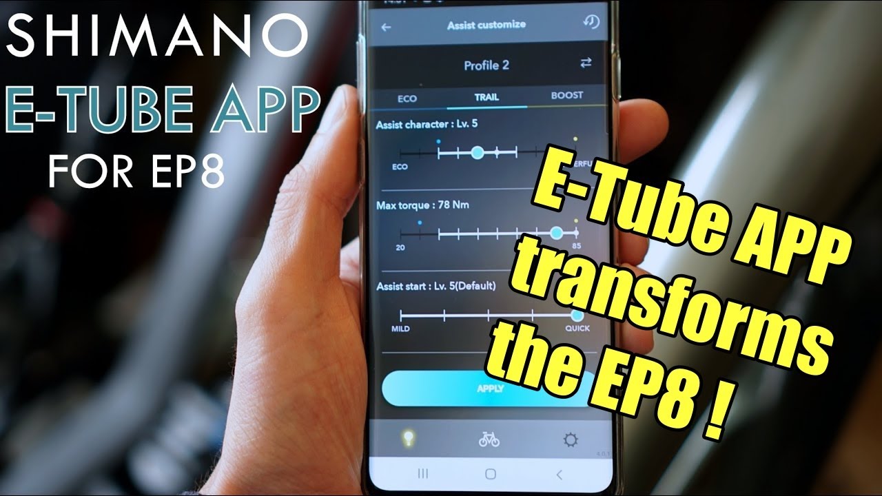 Why we need the E-Tube app for the Shimano EP8 motor