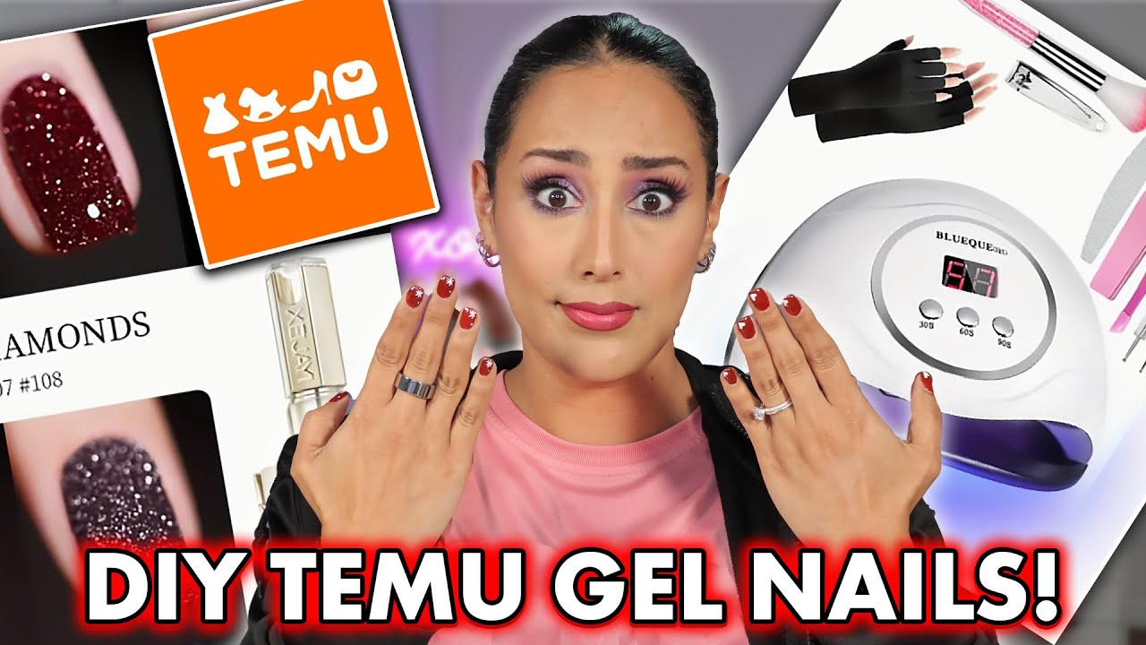 Temu Gel Nails AT HOME 💅🏼 Shocking Results