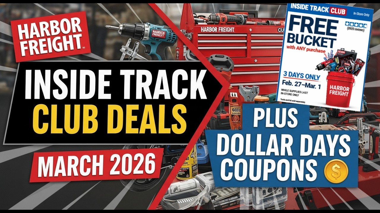 Специальные предложения Harbor Freight для участников мартовского клуба 