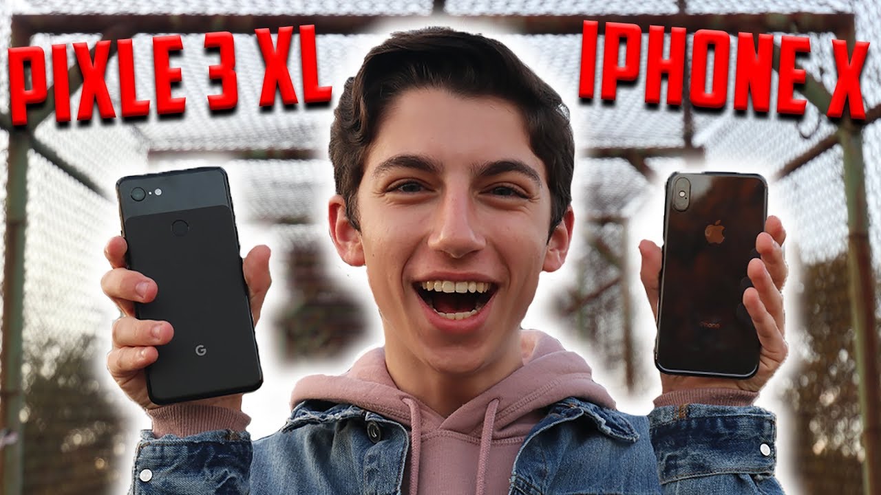 Pixle 3 XL vs iPhone X - Ultimate Camera Test! | Eitan Bernath