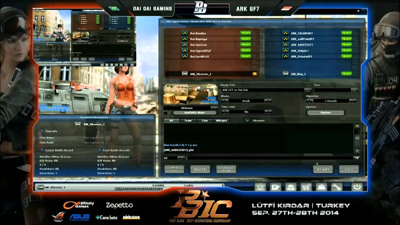 PBIC 2014 Semi-Final Match DaiDaigaming (Brazil) vs. ARK GF7(Indonesia) Map Midtown