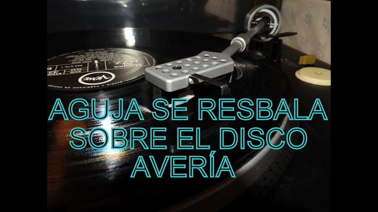 AVERÍA. EL BRAZO DEL PLATO DE DISCOS SE DESLIZA Sin reproducir o reproduciendo mal.